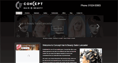 Desktop Screenshot of concept-hair.co.uk